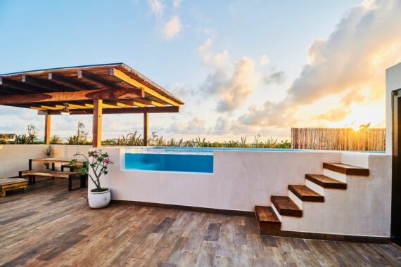 rooftop pool and area 1